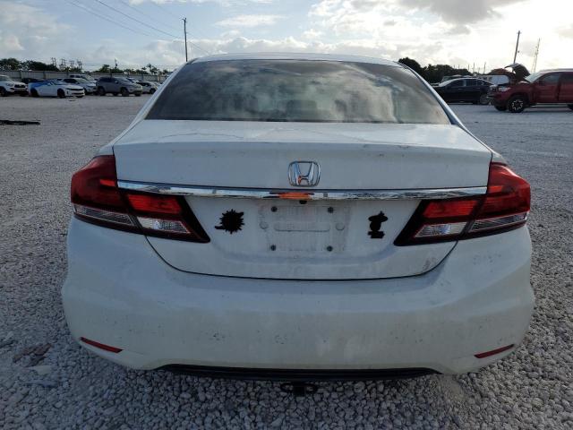 19XFB2F50DE083901 - 2013 HONDA CIVIC LX WHITE photo 6