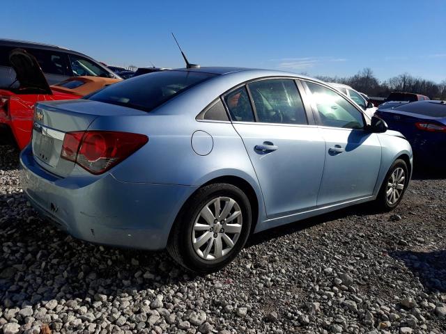 1G1PC5SH9B7143750 - 2011 CHEVROLET CRUZE LS TURQUOISE photo 3