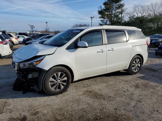 KNDMB5C18F6061776 - 2015 KIA SEDONA LX WHITE photo 1