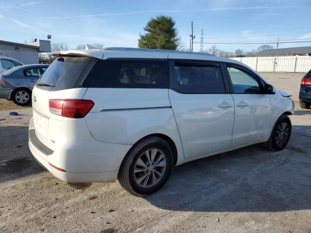 KNDMB5C18F6061776 - 2015 KIA SEDONA LX WHITE photo 3