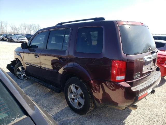 5FNYF4H5XBB078900 - 2011 HONDA PILOT EXL MAROON photo 2