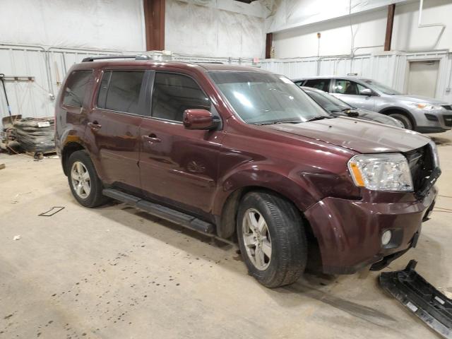 5FNYF4H5XBB078900 - 2011 HONDA PILOT EXL MAROON photo 4