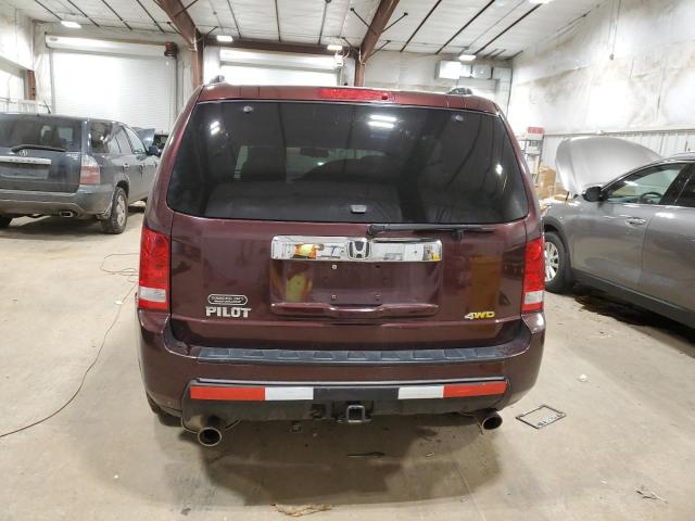 5FNYF4H5XBB078900 - 2011 HONDA PILOT EXL MAROON photo 6