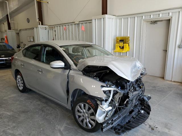 3N1AB7AP9KY351505 - 2019 NISSAN SENTRA S SILVER photo 1