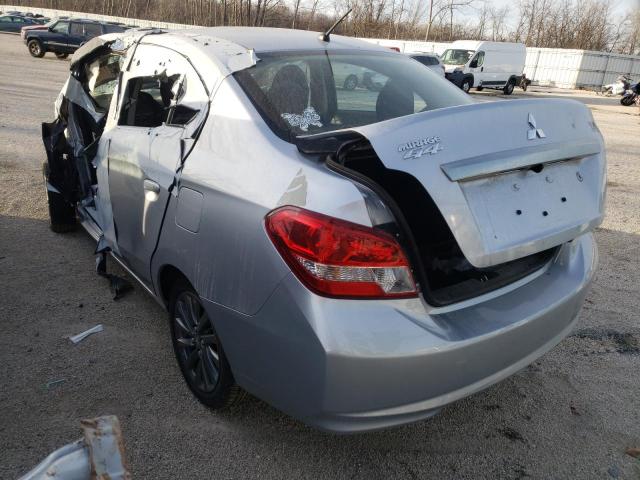 ML32F4FJ6LHF01193 - 2020 MITSUBISHI MIRAGE G4 SE SILVER photo 3