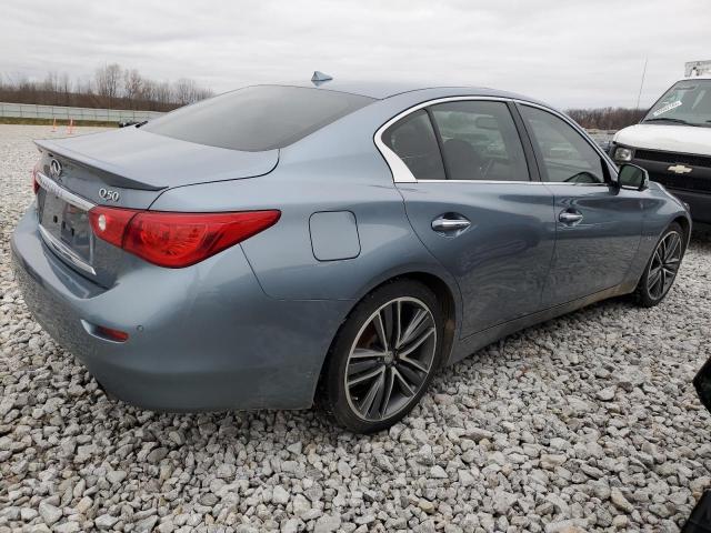 JN1BV7AR6FM408801 - 2015 INFINITI Q50 BASE GRAY photo 3