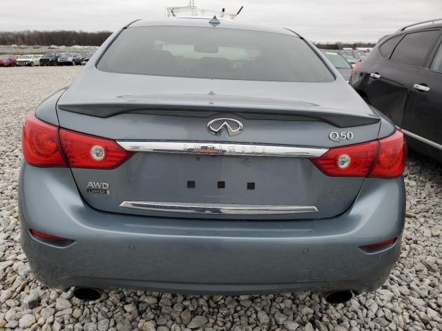 JN1BV7AR6FM408801 - 2015 INFINITI Q50 BASE GRAY photo 6