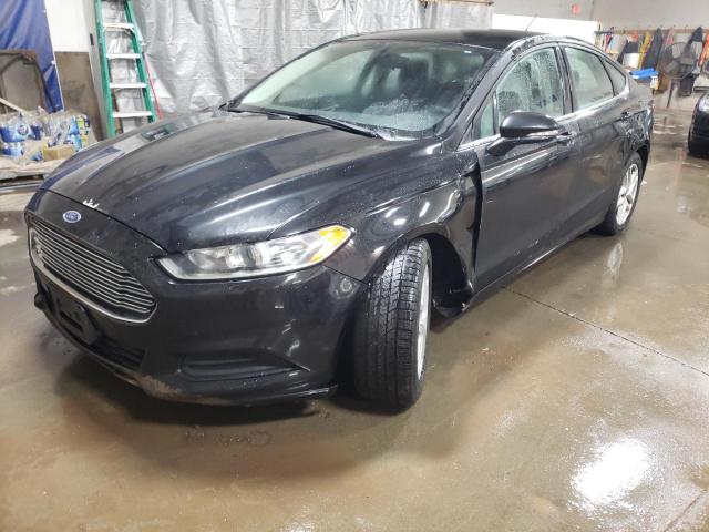 3FA6P0H78FR159581 - 2015 FORD FUSION SE BLACK photo 1