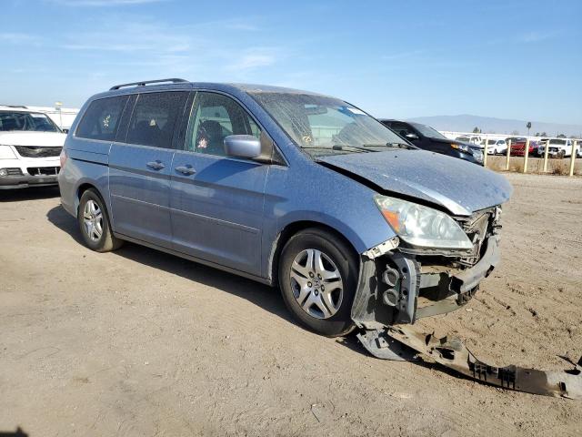 5FNRL38417B028506 - 2007 HONDA ODYSSEY EX BLUE photo 4