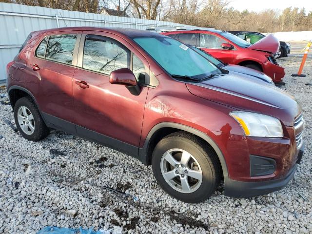 3GNCJNSB9GL227486 - 2016 CHEVROLET TRAX LS BURGUNDY photo 4