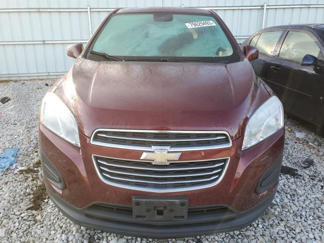 3GNCJNSB9GL227486 - 2016 CHEVROLET TRAX LS BURGUNDY photo 5