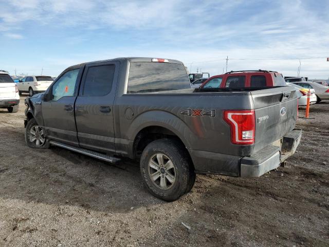 1FTEW1EF6HKD46691 - 2017 FORD F150 SUPERCREW GRAY photo 2
