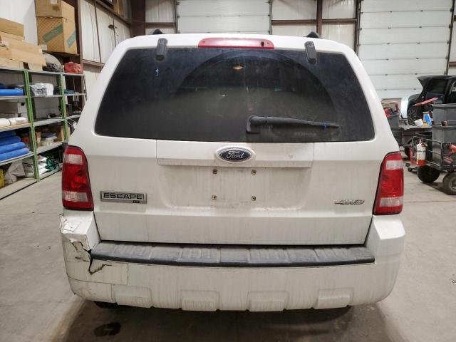 1FMCU93118KC79139 - 2008 FORD ESCAPE XLT WHITE photo 6