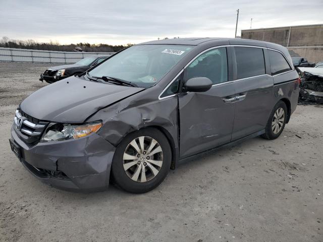 5FNRL5H61EB131452 - 2014 HONDA ODYSSEY EXL GRAY photo 1