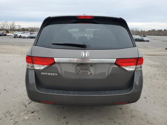 5FNRL5H61EB131452 - 2014 HONDA ODYSSEY EXL GRAY photo 6