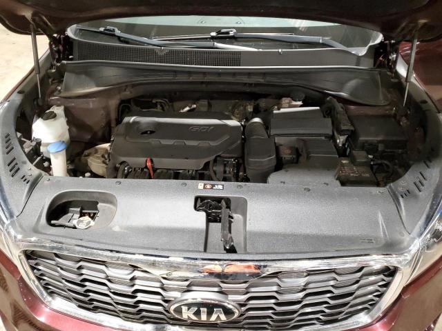 5XYPGDA32LG646617 - 2020 KIA SORENTO L BURGUNDY photo 12