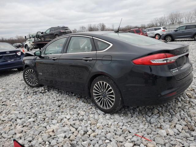 3FA6P0PU0HR129047 - 2017 FORD FUSION SE PHEV BLACK photo 2