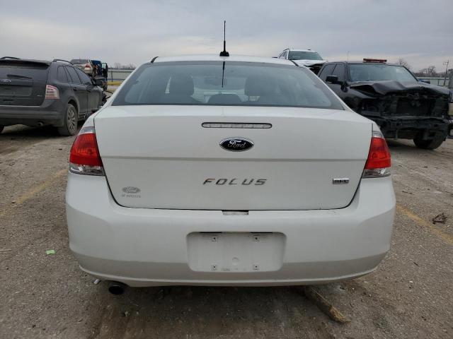 1FAHP3HN5AW296573 - 2010 FORD FOCUS SEL WHITE photo 6