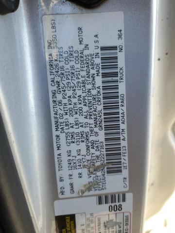 5TEUU42N16Z227163 - 2006 TOYOTA TACOMA ACCESS CAB Күміс фото 13