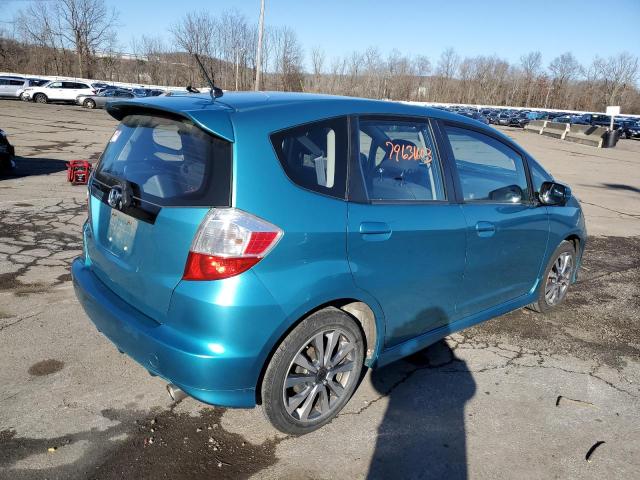 JHMGE8H51DC037950 - 2013 HONDA FIT SPORT TURQUOISE photo 3