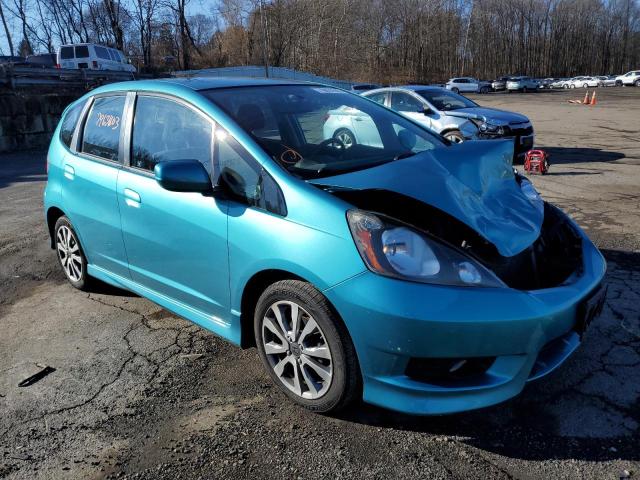 JHMGE8H51DC037950 - 2013 HONDA FIT SPORT TURQUOISE photo 4