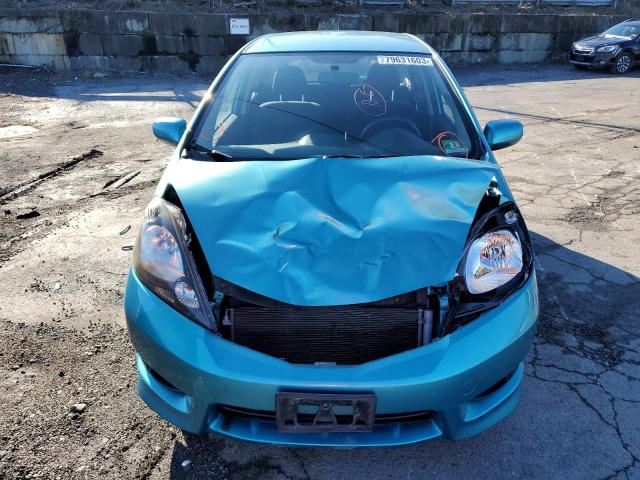 JHMGE8H51DC037950 - 2013 HONDA FIT SPORT TURQUOISE photo 5