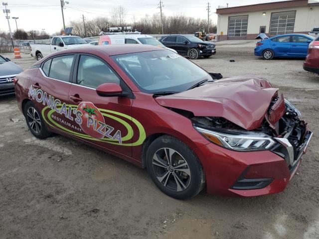 3N1AB8CV5NY246918 - 2022 NISSAN SENTRA SV RED photo 4