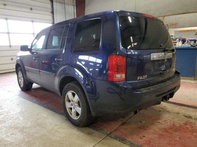 5FNYF4H22DB002354 - 2013 HONDA PILOT LX BLUE photo 2