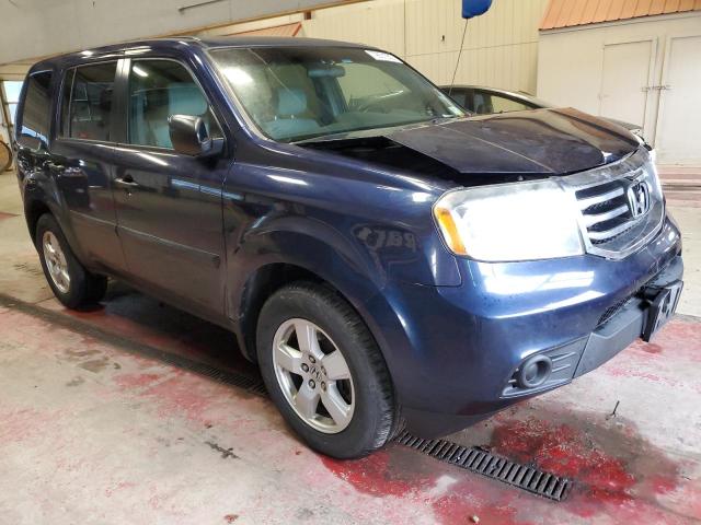 5FNYF4H22DB002354 - 2013 HONDA PILOT LX BLUE photo 4