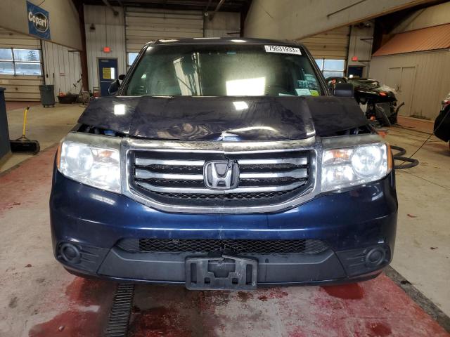 5FNYF4H22DB002354 - 2013 HONDA PILOT LX BLUE photo 5