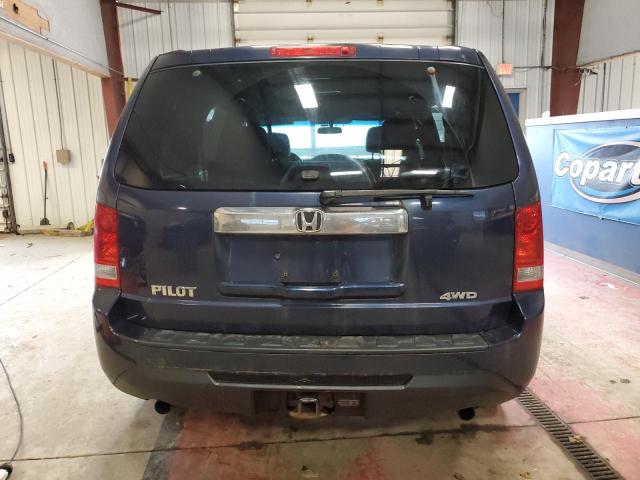 5FNYF4H22DB002354 - 2013 HONDA PILOT LX BLUE photo 6