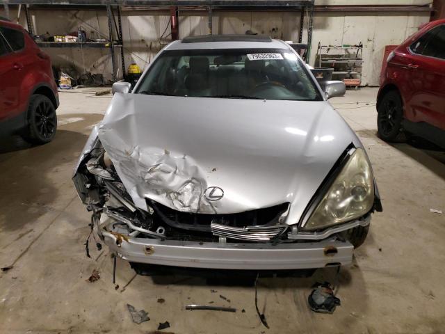 JTHBA30G055100466 - 2005 LEXUS ES 330 SILVER photo 5