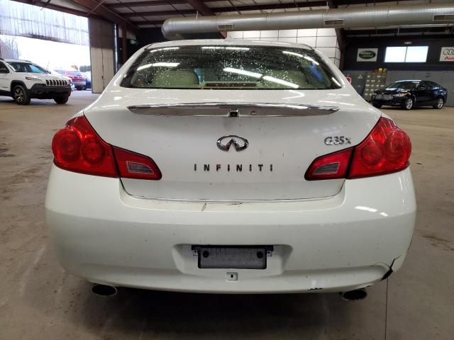 JNKBV61F27M821151 - 2007 INFINITI G35 WHITE photo 6