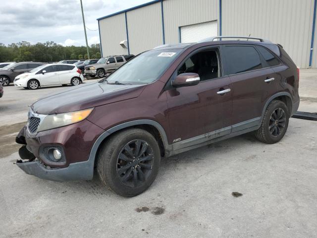 5XYKUDA2XBG041589 - 2011 KIA SORENTO EX BURGUNDY photo 1