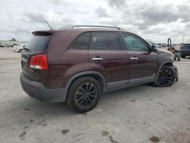 5XYKUDA2XBG041589 - 2011 KIA SORENTO EX BURGUNDY photo 3