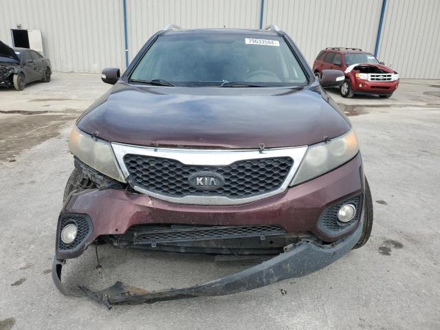 5XYKUDA2XBG041589 - 2011 KIA SORENTO EX BURGUNDY photo 5