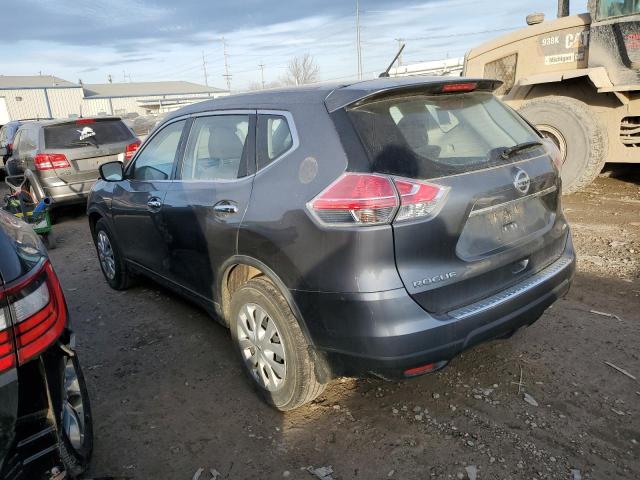 KNMAT2MV2FP518267 - 2015 NISSAN ROGUE S GRAY photo 2