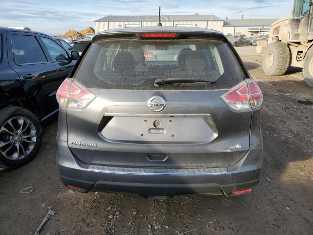 KNMAT2MV2FP518267 - 2015 NISSAN ROGUE S GRAY photo 6