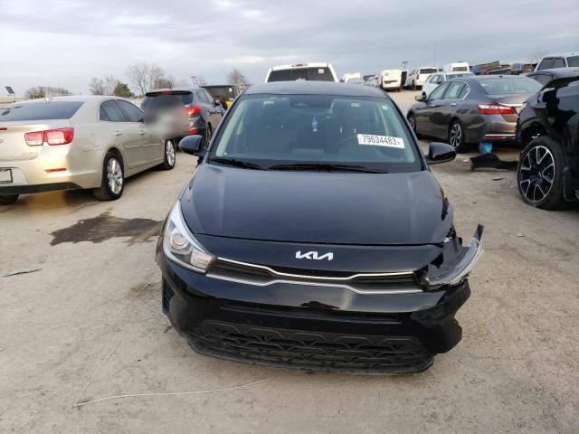 3KPA24AD1NE474352 - 2022 KIA RIO LX BLACK photo 5