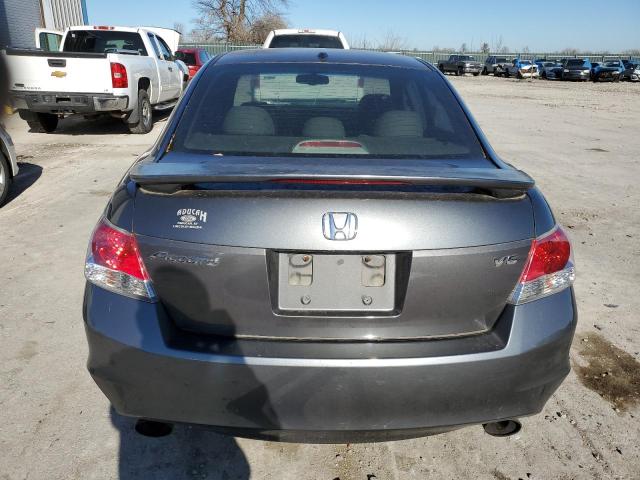 1HGCP36808A052503 - 2008 HONDA ACCORD EXL GRAY photo 6