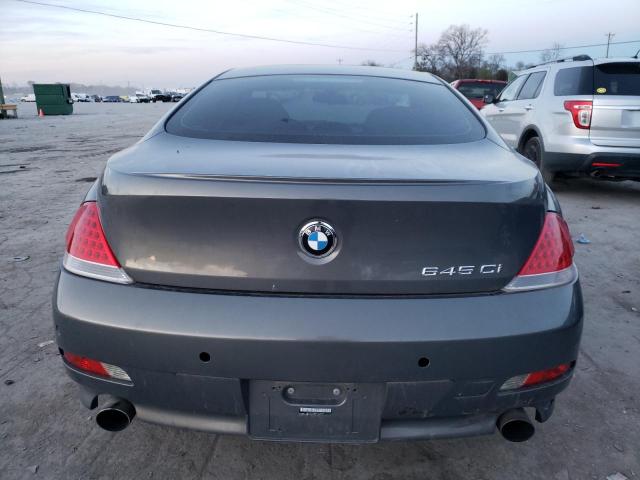 WBAEH73425CF95333 - 2005 BMW 645 CI AUTOMATIC GRAY photo 6