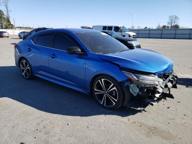 3N1AB8DVXLY290828 - 2020 NISSAN SENTRA SR BLUE photo 4