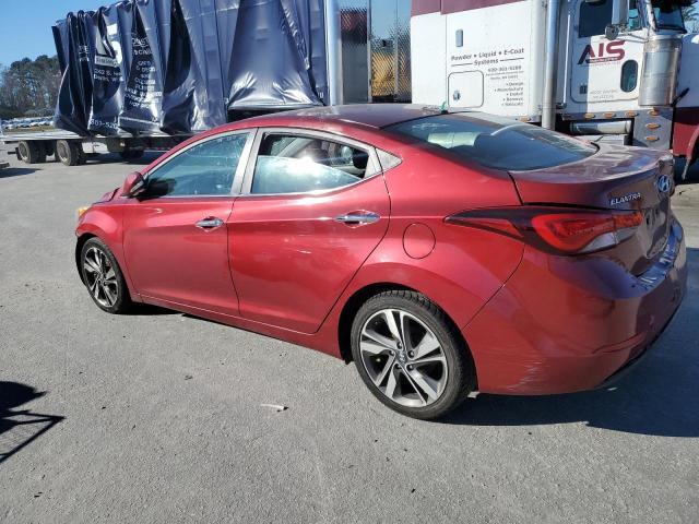 5NPDH4AEXFH557229 - 2015 HYUNDAI ELANTRA SE RED photo 2