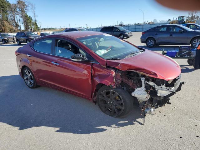 5NPDH4AEXFH557229 - 2015 HYUNDAI ELANTRA SE RED photo 4