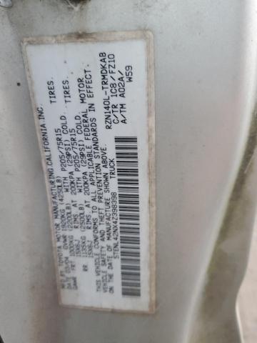 5TENL42NX4Z398398 - 2004 TOYOTA TACOMA GRAY photo 12