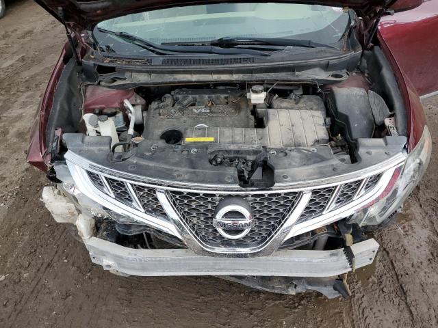 JN8AZ1MWXBW184866 - 2011 NISSAN MURANO S BURGUNDY photo 12