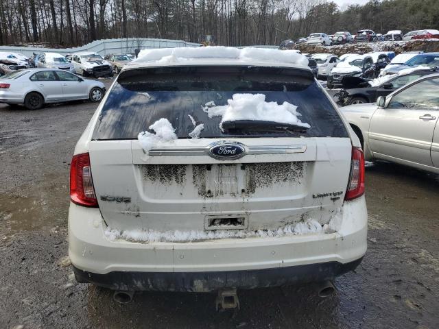 2FMDK4JC6DBE36119 - 2013 FORD EDGE SEL WHITE photo 6