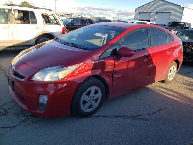 JTDKN3DU8A0035279 - 2010 TOYOTA PRIUS RED photo 1