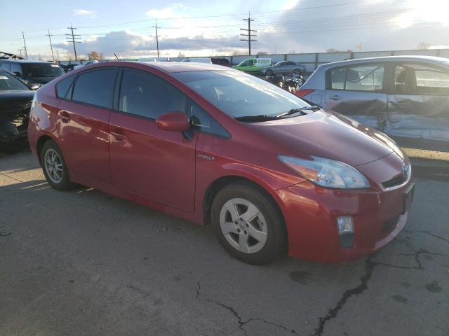 JTDKN3DU8A0035279 - 2010 TOYOTA PRIUS RED photo 4