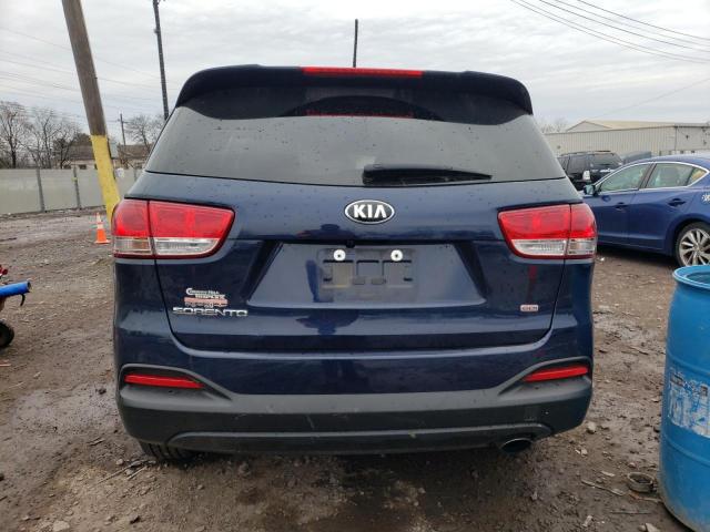 5XYPG4A35HG296486 - 2017 KIA SORENTO LX BLUE photo 6